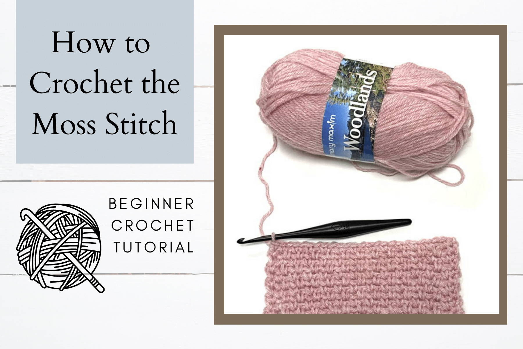 How to Crochet the Moss Stitch – Easy Tutorial | Mary Maxim